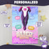 Personalized Spider Girl Baby Blanket – Custom Name, Date & Background | Superhero Baby Gift